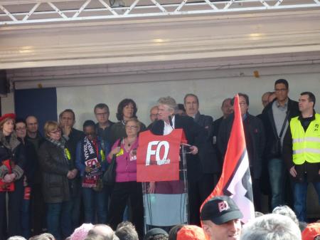JC Mailly en tribune